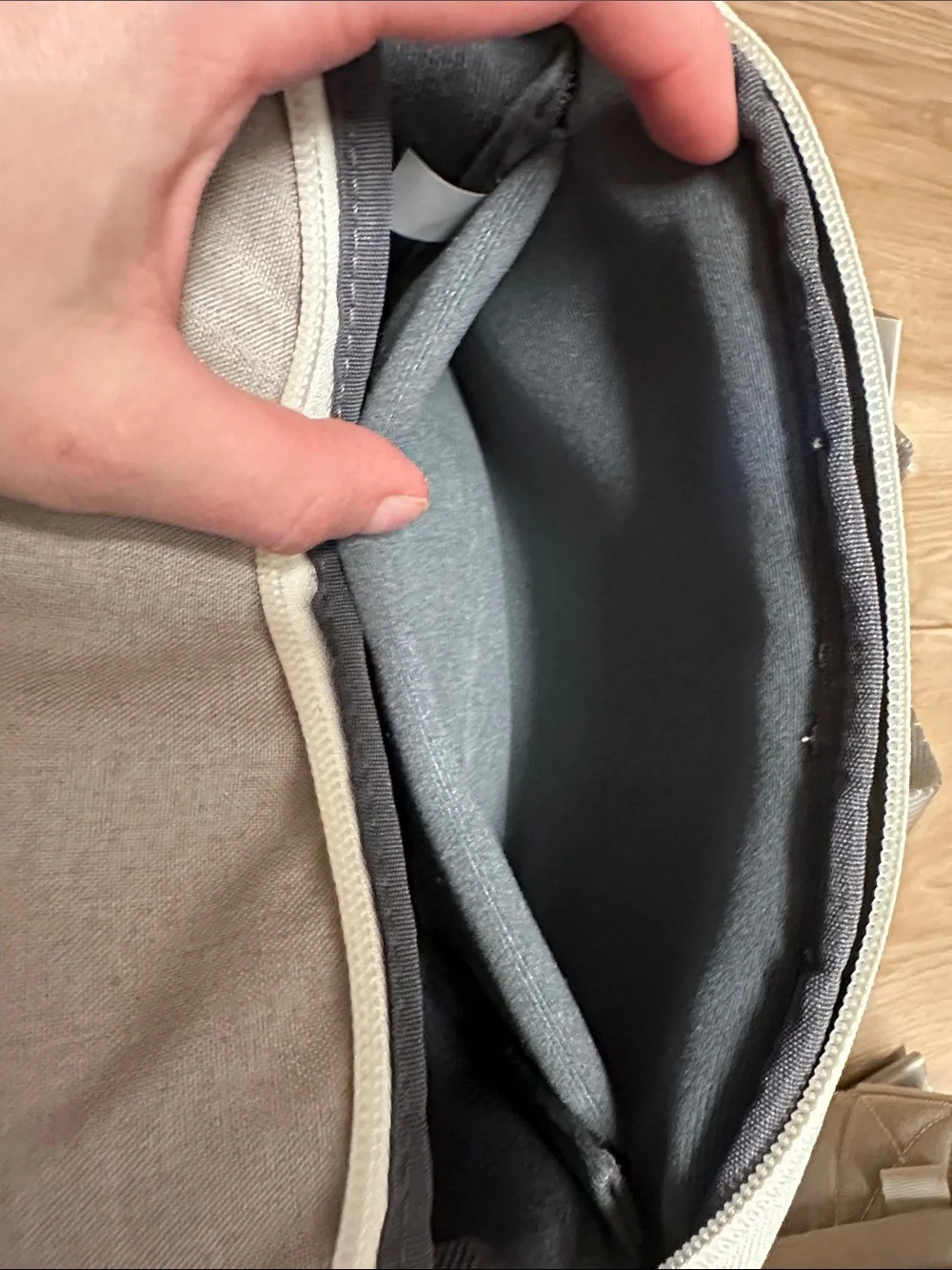 Heyday Stylish Camera Sling Pack Warm Gray Crossbody Belt Bag - NWT